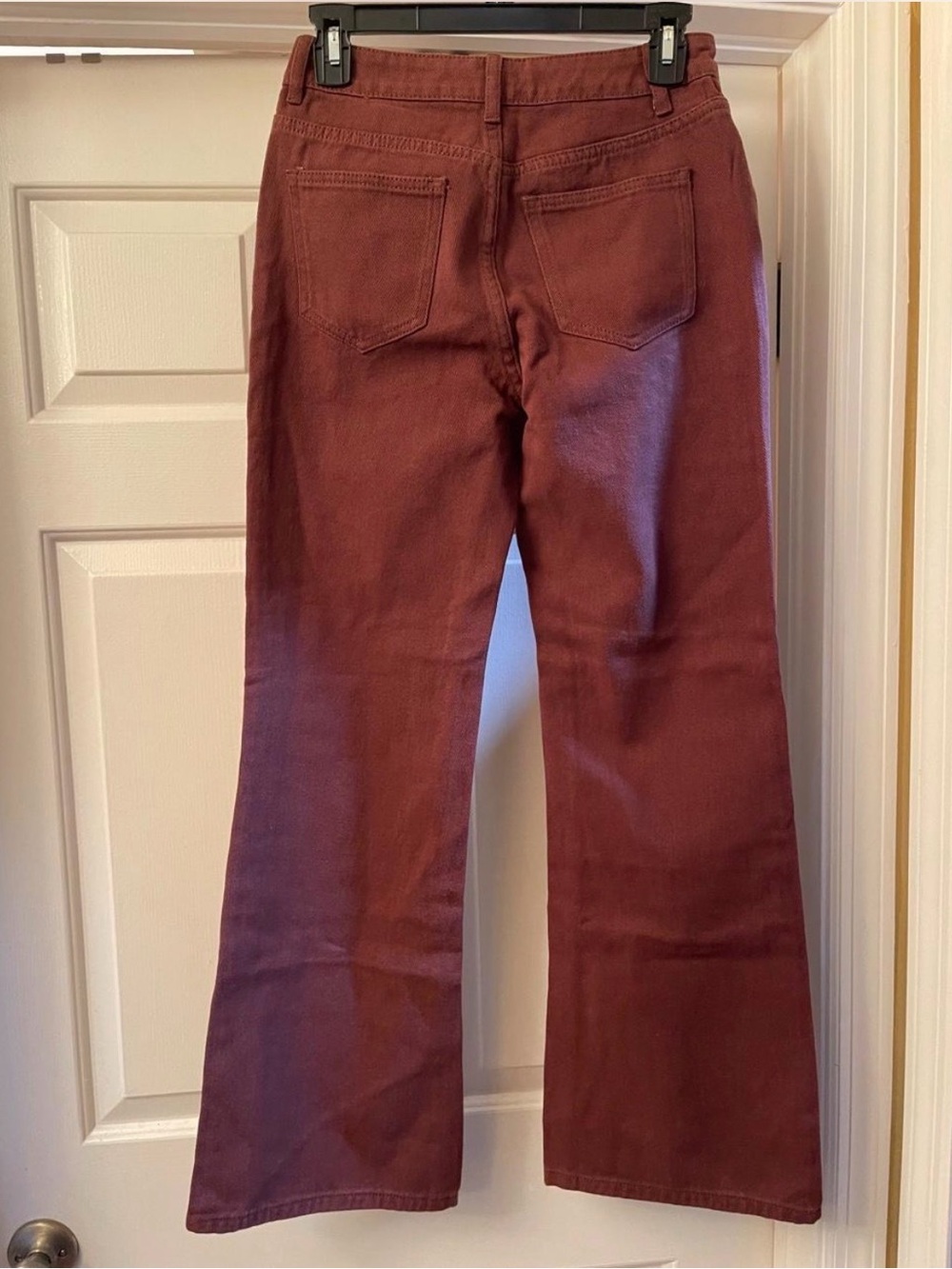SHEIN Women's Wide-Leg Jeans in Rust